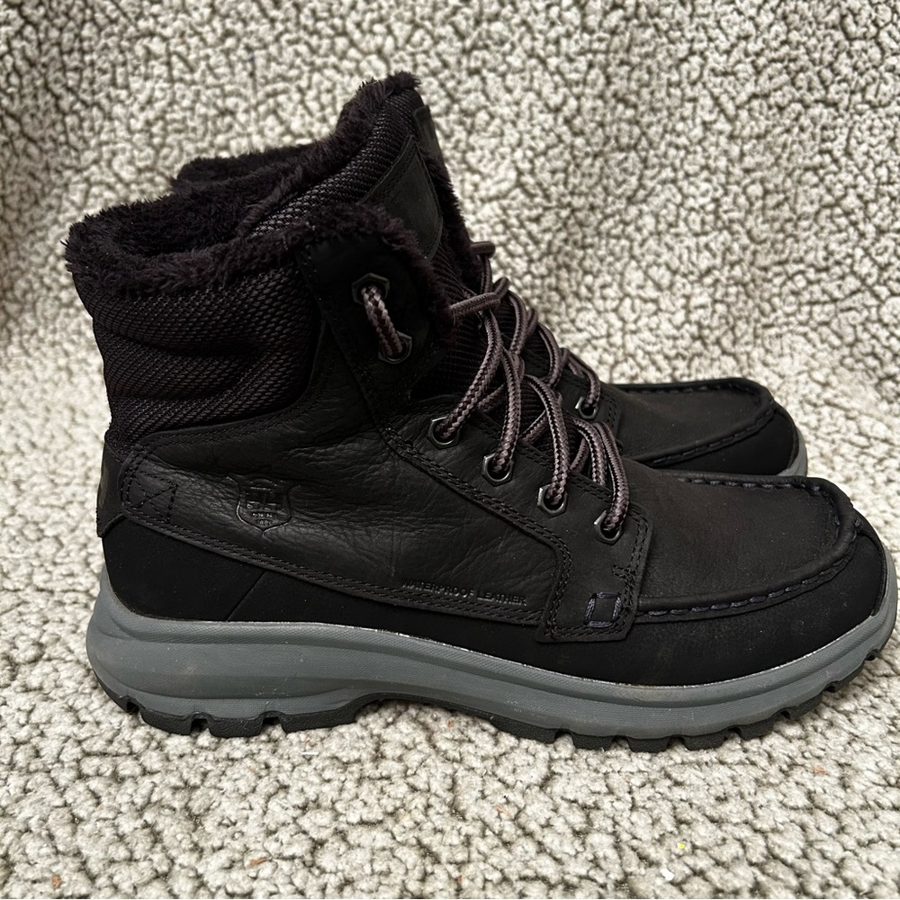 Helly Hansen Garibaldi waterproof boots size 10.5 black leather